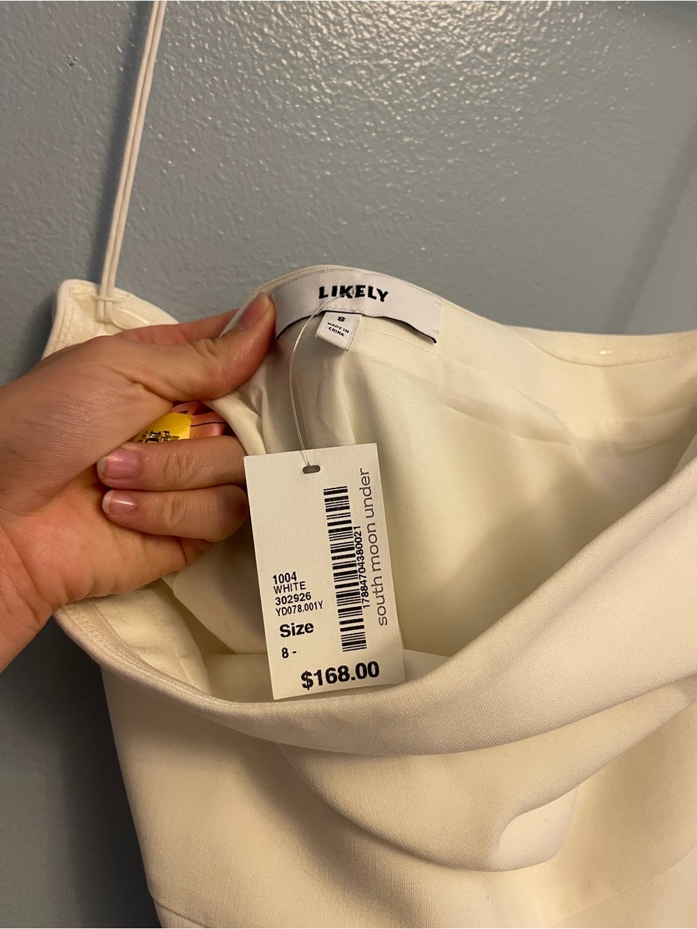 Likely Cream Strapless Dress with Tag